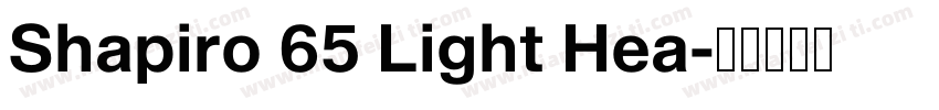 Shapiro 65 Light Hea字体转换